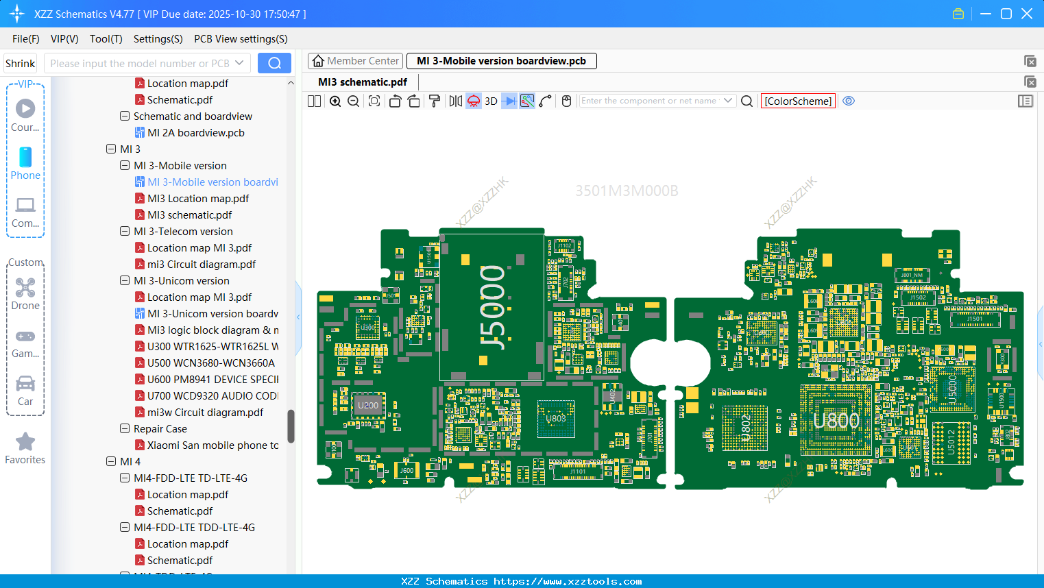 Xiaomi MI 3-Mobile Version Boardview